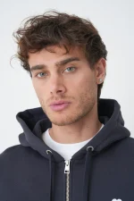 Ami Paris 'White Heart' Embroidered Zipped Hoodie - Afbeelding 4