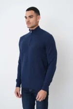 Loro Piana 'Baby Cashmere' Half-Zip Trui - Afbeelding 2