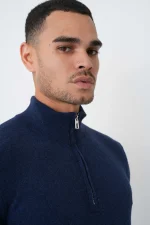 Loro Piana 'Baby Cashmere' Half-Zip Trui - Afbeelding 4