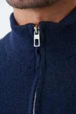 Loro Piana 'Baby Cashmere' Half-Zip Trui - Afbeelding 6