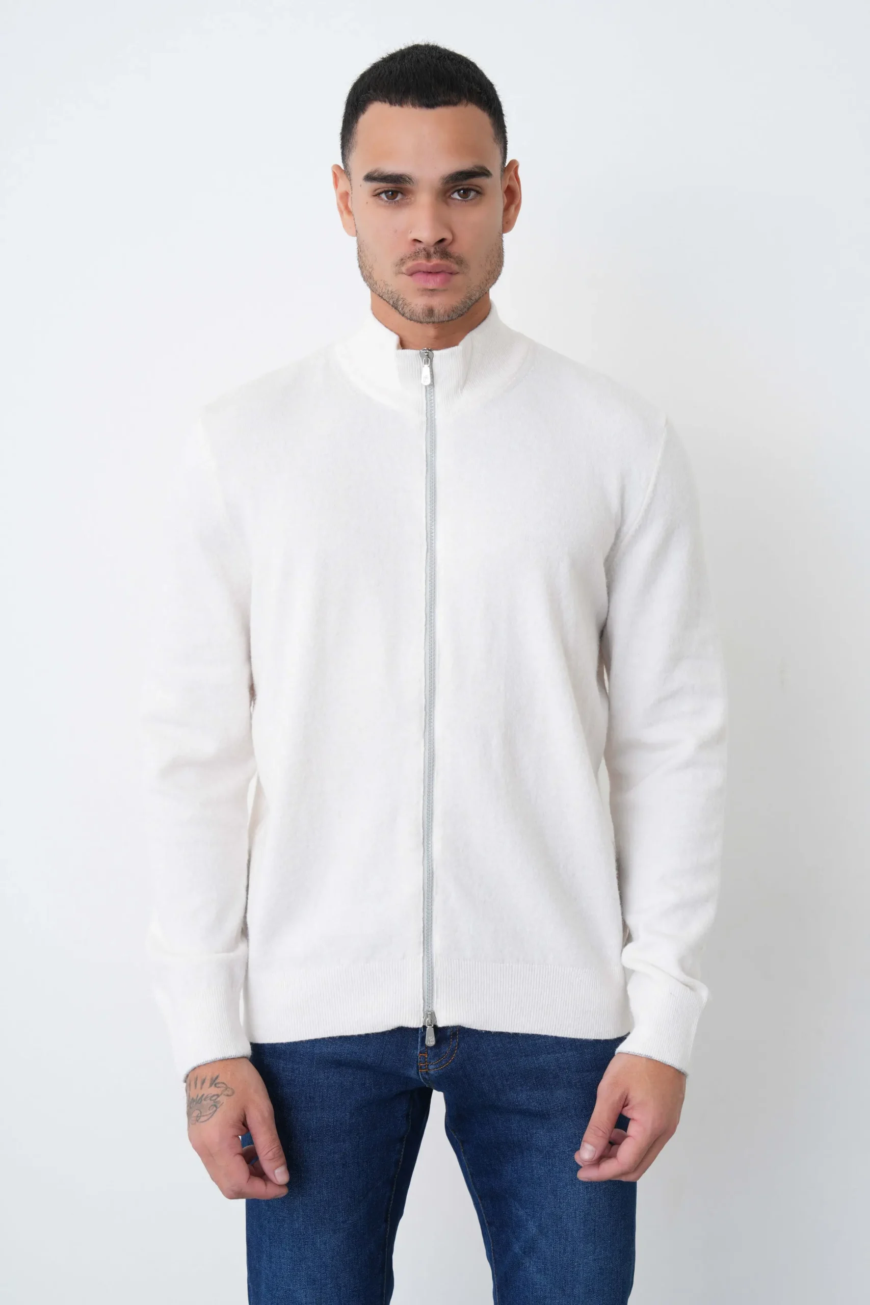 studio202606-6705 Brunello Cucinelli Cashmere Full-Zip Cardigan - Afbeelding 1