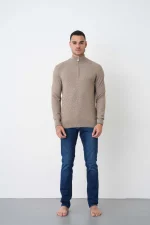 Brunello Cucinelli Cashmere Half-Zip Trui - Afbeelding 14