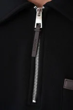 Moncler 'Leather Detail' Half-Zip Sweater - Afbeelding 8