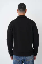 Moncler 'Leather Detail' Half-Zip Sweater - Afbeelding 11