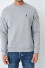 Ami Paris 'Black Heart' Embroidered Sweater - Afbeelding 4