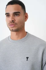 Ami Paris 'Black Heart' Embroidered Sweater - Afbeelding 6