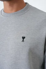 Ami Paris 'Black Heart' Embroidered Sweater - Afbeelding 7