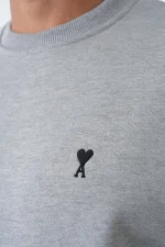 Ami Paris 'Black Heart' Embroidered Sweater - Afbeelding 8