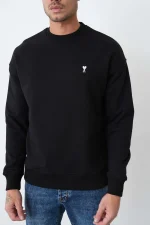 Ami Paris 'White Heart' Embroidered Sweater - Afbeelding 4