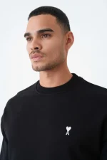 Ami Paris 'White Heart' Embroidered Sweater - Afbeelding 8