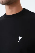 Ami Paris 'White Heart' Embroidered Sweater - Afbeelding 9