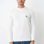 Christian Dior Cashmere 'Clover' Embroidered Crewneck Trui