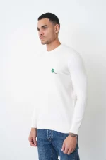 Christian Dior Cashmere 'Clover' Embroidered Crewneck Trui - Afbeelding 2