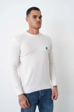 Christian Dior Cashmere 'Clover' Embroidered Crewneck Trui - Afbeelding 3