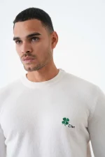 Christian Dior Cashmere 'Clover' Embroidered Crewneck Trui - Afbeelding 5
