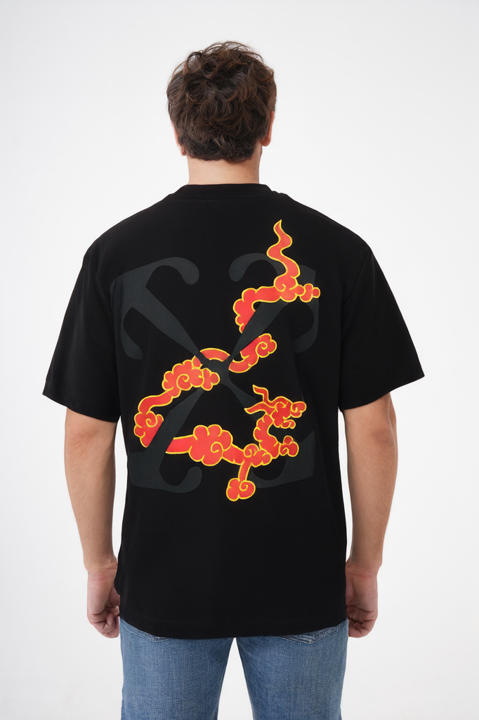 1751512430467 Off-White Lunar New Year Print T-Shirt - Afbeelding 1