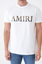 Amiri Leopard Logo Print T-Shirt - Afbeelding 4