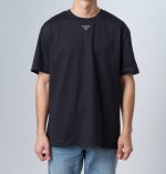 Prada Logo Plaque T-Shirt