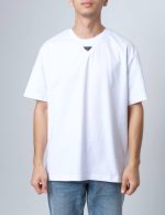 Prada Logo Plaque T-Shirt