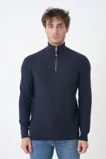 Louis Vuitton 'Damier Check' Half-Zip Trui