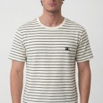 Celine 'Triomphe' Logo Embroidered T-Shirt