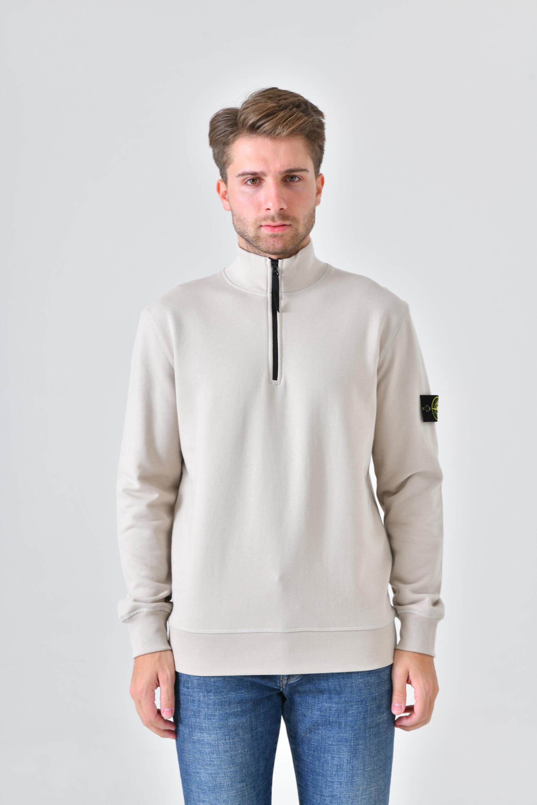 ekim-354894-scaled Stone Island Half Zip Sweater 61951 - Afbeelding 1