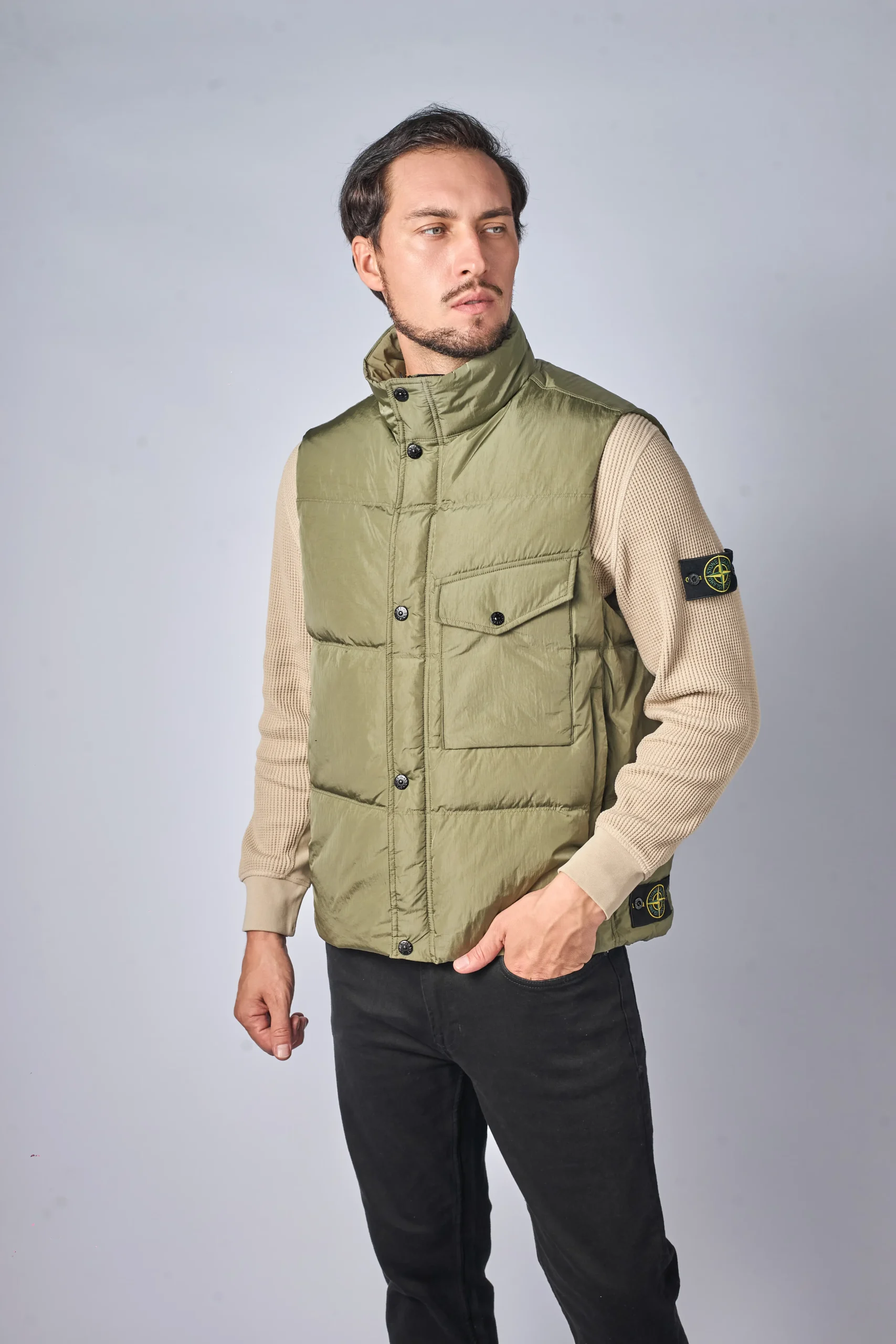kurtki4504 Stone Island Bodywarmer — 100% Ganzendons - Afbeelding 1