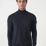 Stone Island Ghost 565FC Fijngebreide coltrui van wol