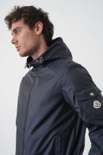 Moncler 'Etiache' Hooded Windbreaker Zwart - Afbeelding 7
