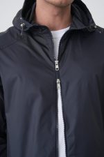 Moncler 'Etiache' Hooded Windbreaker Zwart - Afbeelding 10