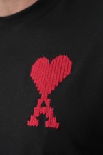 Ami Paris 'ZigZag' Logo Embroidered T-Shirt - Afbeelding 6
