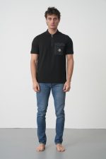 Moncler Logo Patch Zip-Up Polo Shirt - Afbeelding 9